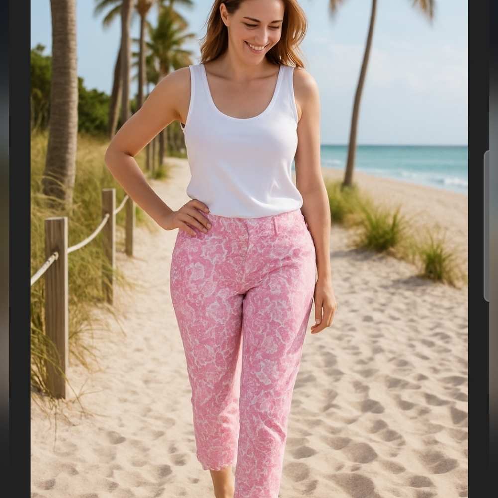 Lilly Pulitzer Pink Floral Pants